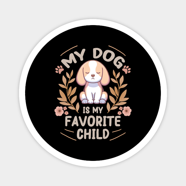 Mother's Day Beagle Dog is my Favorite Child Magnet by Psitta